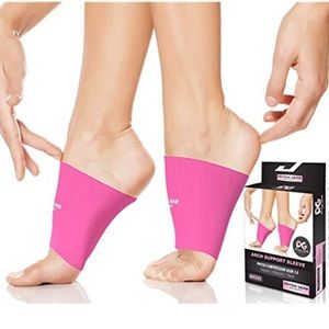 Physix Gear Sport Arch Support Sleeve | (1 Pair) - Hot Pink XL